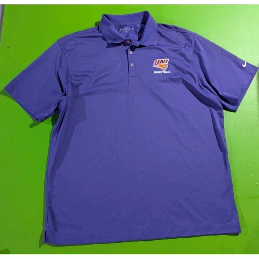 Nike Golf Polo Shirt Purple UNI Panthers Basketball Men's XL
